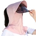 thumbnail image 6 of Fewfanhot Full Face UPF Sun Protection Hood Hat, Detachable Visor Shield Breathable Neck Shoulder Cover for Cycling Driving Fishing, 6 of 6