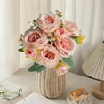 thumbnail image 6 of Gqtwoy Silk Rose Bouquet, Artificial Flowers for Home Decor, Wedding Bridal Bouquet, Lifelike Simulated Silk Roses, Durable and Low-Maintenance Floral Arrangement, 6 of 6