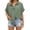 Army Green-1, variant on Summer Shirts for Women Cotton Linen Short Sleeve Button Up Shirt Women Solid Color Vacation Beach Casual Blouses Light Blue E M