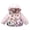 Pink, variant on YDOJG Toddler Clothing Winter Baby Girls Butterfly Print Thicken Keep Warm Hooded Jacket Coat