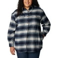 thumbnail image 6 of Columbia Women's Calico Basin Shirt Jacket, Dark Nocturnal Buffalo Ombre, X-Large, 6 of 8