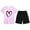 Light Purple, variant on Tween Girls Outfits Sets Casual Wear Heart Print Short Sleeve Top Shorts Kids Cute Girls' Fall Clothing Sets Light Purple Size 12-13T