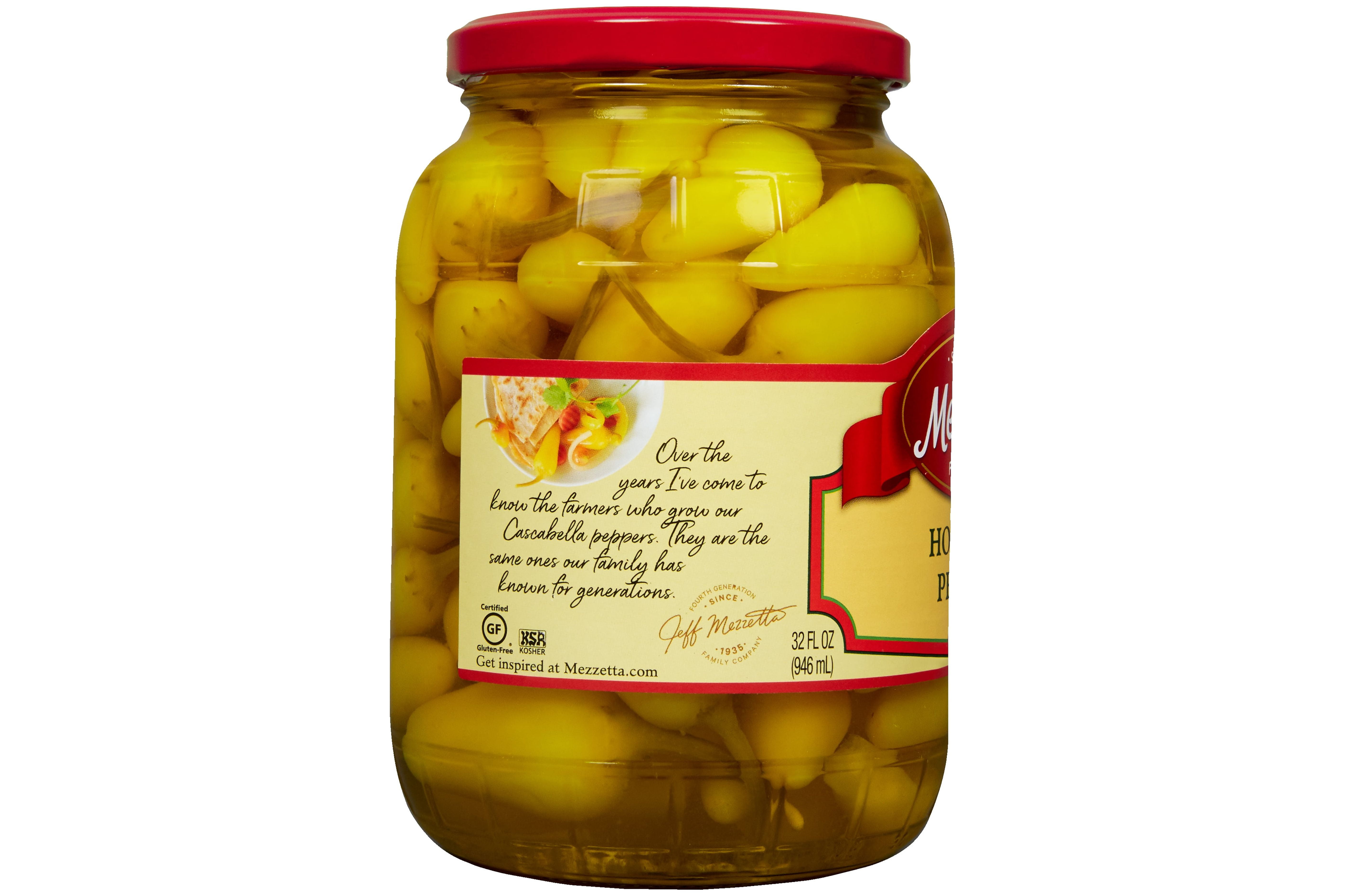 Mezzetta Hot Chili Peppers, 32 oz Jar