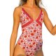 thumbnail image 2 of Traje De Baño De Una Pieza Para Mujer Monokini Acolchado Estampado Floral Ropa De Playa Mono S-Xl Likrtyny Mujer, 2 of 5
