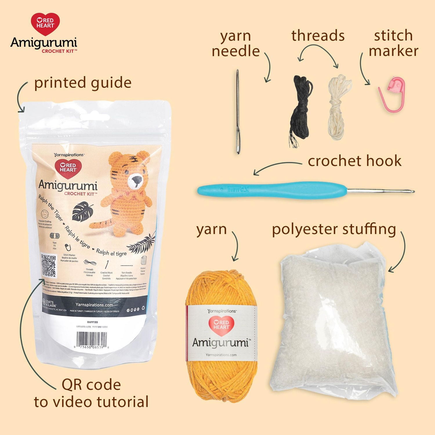 Red Heart™ AMIGURUMI Crochet Collection Kit