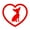 Red, variant on Walbest 1Pcs Car Sticker, Cute Chihuahua Dog Heart Car Auto Body Window Reflective Decals Sticker (3.54" x 3.54")