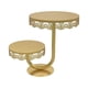 thumbnail image 4 of Soporte de exhibición para pastel Sunnimix de 2 niveles bandeja para servir dorado, 4 of 8