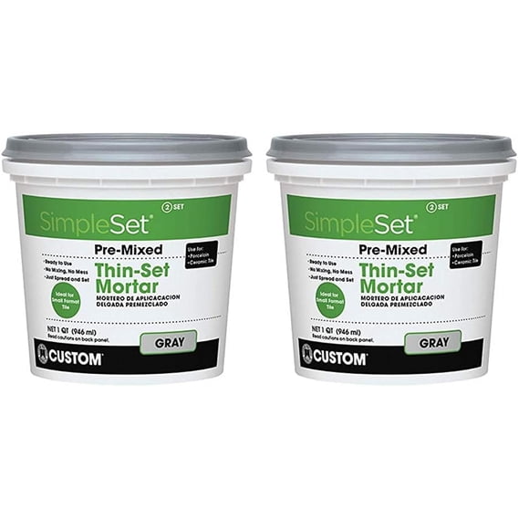 Mortero fino premezclado CUSTOM BLDG PRODUCTS SimpleSet 946 ml