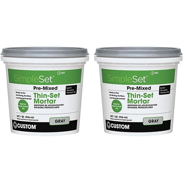 Mortero fino premezclado CUSTOM BLDG PRODUCTS SimpleSet 946 ml