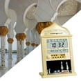 thumbnail image 2 of Azan Clock Prayer Clock Azan Wall Prayer Clock  Table Clock , Golden, 2 of 8