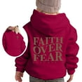 thumbnail image 3 of Boys Girls Jesus Loves You Christian Hoodies Letter Casual Hooded Sweatshirts, 3 of 8
