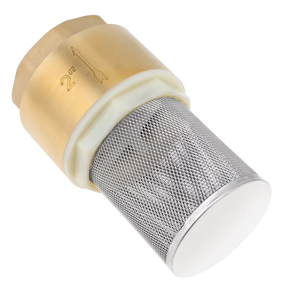 2inch Water Pump Bottom Valve Brass Check Valve for Agricultural Irrigation / Industrial Pipelines, No Return Valve Foot Valve Strainer Brass Foot Valve