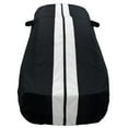 thumbnail image 3 of 2005-2024 Ford Mustang Indoor/Outdoor Car Cover - Ultraguard Plus 300 Denier Water Resistant Protection for V6/Ecoboost/GT/Bullitt/Shelby GT350/GT500 Black with Gray Stripes, 3 of 8