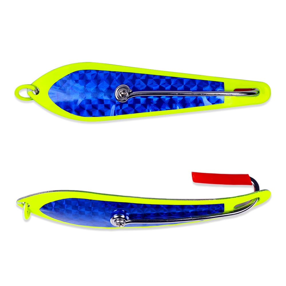 HENGJIA Fishing Lures Fishing Spoons Fishing Bait Trout Lures Bass Lures Saltwater Fishing Spoons Lures 1 5/8oz,12PCS