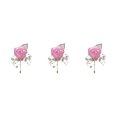 thumbnail image 3 of Redempat Versatile Wedding Brooch Add Classy And Sophisticated Touch To Any Look Modern Minimalist Brooch Pin pink 3Set, 3 of 6