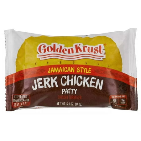 Golden Krust Jamaican Jerk Style Chicken Patty 1 Count, 5oz (Frozen)