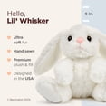 thumbnail image 3 of Bearington Lil' Whisker Easter Bunny Stuffed Animal - 6" White Easter Stuffed Animals for Everyday Cuddles and Playtime - Adorable Bunny Rabbit Plush Gift for Babies, Toddlers, and Kids, 3 of 7