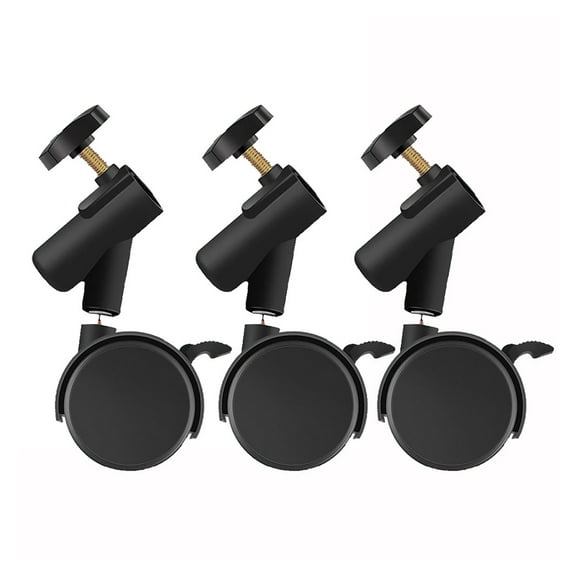 3pcs/set Flexible  Casters Wheels With 16mm Diameter Mounting Holes For Photography Light Stand Tripod Wheels