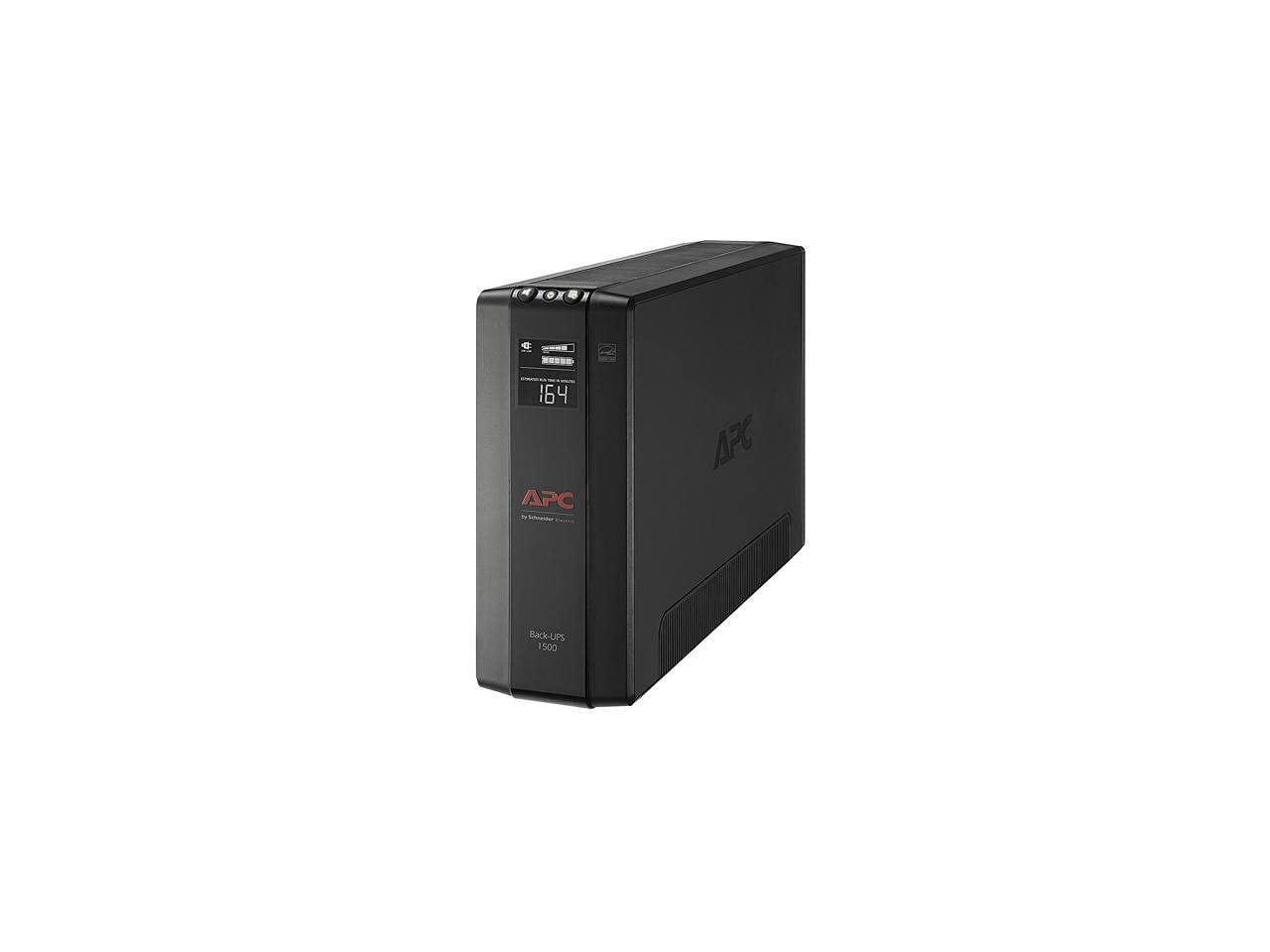 APC UPS, 1500VA Back-UPS Pro Battery Backup & Surge Protector, 900W Backup Battery Power with AVR (BX1500M)