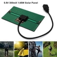 thumbnail image 4 of Yuarrent Banco de energía con Panel Solar de 1,65 W, de teléfono inteligente USB, dispositivo de placa de carga portátil para acampar al aire Escalada Yuarrent OD028691-00, 4 of 6