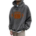 thumbnail image 2 of Mens Hooded Sweatshirt Long Sleeve Solid Knitted Hoodie Pullover Sweater Men Casual Fashion Hooded Sweatshirts Round Neck Print Pullover Long Sleeve Tops Sweatshirt, 2 of 6