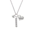thumbnail image 2 of Delight Jewelry Silvertone Mini Bee Always My Mother Bar Zoe Necklace, 2 of 4