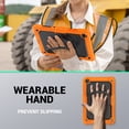 thumbnail image 7 of Case for Samsung Galaxy Tab A9+ Plus 2023 11 inch, 360 Rotating Stand Handle Shoulder Strap Heavy Duty Shockproof Cover, Orange, 7 of 7