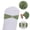 Celadon, variant on 30 Pack Spandex Chair Sashes Bows Stretch Chair Cover Band with Buckle Slider Universal Elastic Chair Ties for Wedding Banquet Party Event Decoration