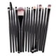 thumbnail image 2 of Juego de 15 brochas profesionales para maquillaje de ojos, base, sombra de ojos, delineador de ojos, labios (negro), 2 of 4