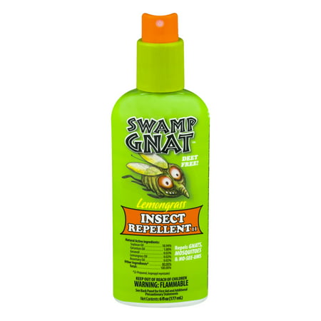 Swamp Gnat Lemongrass Deet Free Mosquito & Insect Repellent, (Best Insect Repellent For Gnats)