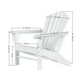 thumbnail image 3 of Polytrends  Altura Outdoor Eco-Friendly All Weather Poly Patio Adirondack Chair - Black, 3 of 5