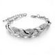 thumbnail image 1 of Pulsera ajustable con hojas doradas y diamantes. Joyas europeas y americanas, 1 of 6