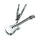 thumbnail image 1 of Collar con colgante de acero inoxidable y cadena para hombre con música de guitarra (colgante de acero), 1 of 5