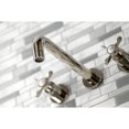 thumbnail image 4 of Kingston Brass KS8026BEX Essex Two-Handle 3-Hole Wall Mount Roman Tub Faucet in Polished Nickel, 4 of 7