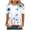 Blue, variant on Fesfesfes T Shirts for Women's Short Sleeve Round Neck Printed Loose Tops Blouse T-shirt Womens Basic Short Sleeve Tops 14(XXXL)