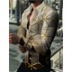 thumbnail image 1 of Camisas de hombre Casual Estampado creativo Deportes Casual Elegante Moda Púrpura Azul Estrellado Primavera Verano 2024 Nueva Venta caliente, 1 of 6