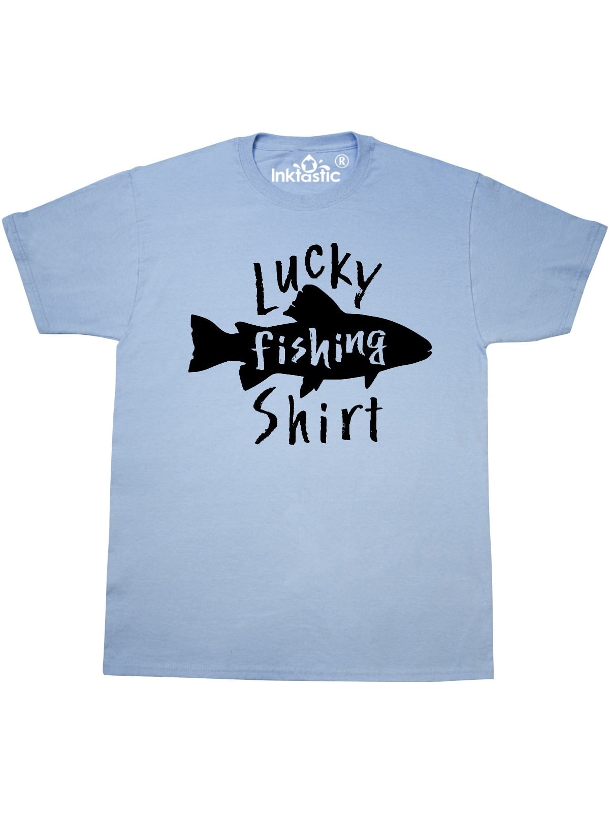 Download INKtastic - Lucky Fishing Shirt- fish T-Shirt - Walmart ...