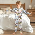 thumbnail image 6 of joogoo Vehicles Bus Pajamas Set Long Sleeve Soft Cotton Sleepwear 2 Piece 18M, 6 of 7