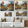thumbnail image 4 of Designart "Smoky Mountains Forest Great wall art I" Landscapes Floater Framed Wall Art Print, 4 of 7
