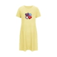 thumbnail image 4 of Robe pour Femmes, Shorts pour Femmes, Chemise de Nuit Courte Surdimensionnée Imprimée Col Rond et Manches Courtes, 4 of 6