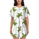 thumbnail image 1 of Fotbe Cute Turtle Conjunto de Pijama Estampado para Mujer, 2 Piezas, Ropa de Dormir con Camiseta de Manga Corta y Shorts Suaves-3X-Large, 1 of 6