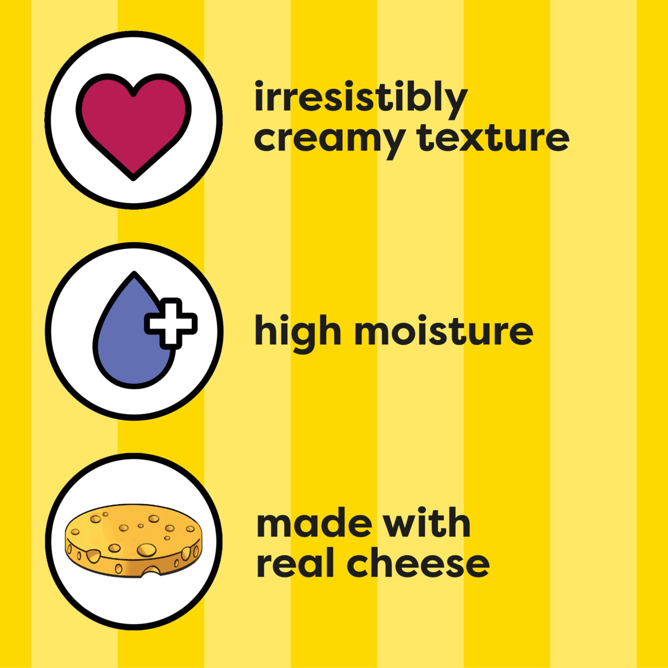 (4 pack) Temptations Creamy Puree With Cheese Lickable, Squeezable Cat Treats, 4-Pack Of 12G Pouches