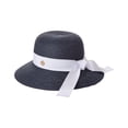 thumbnail image 2 of Bruno Magli Med Brim Straw Sun Hat, Blue, 2 of 2