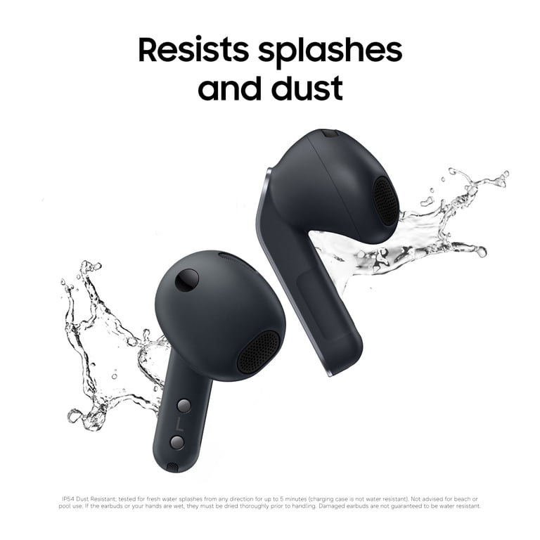 Samsung Galaxy Buds4 Bluetooth Headphones and Charging Case, Black