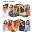 thumbnail image 2 of Gafas de sol SOJOS SJ2175 redondas polarizadas para mujer UV400, 2 of 5