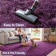 thumbnail image 7 of Pentantan 9ft x 12ft Shag Area Rugs, Fluffy Rug for Living Room Bedroom, Soft Plush Pile Indoor Carpet, Purple, 7 of 7