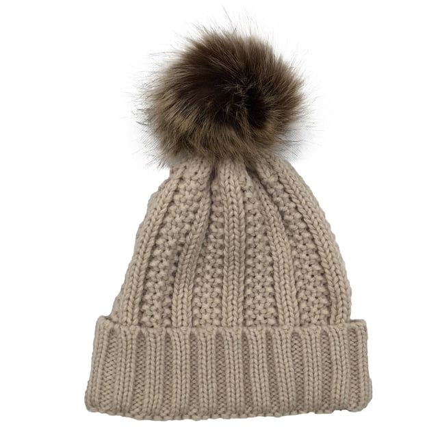 Bonnet d'Hiver Tricoté Sans Bord pour Femmes - Chapeau Doux et Extensible pour Temps Froid