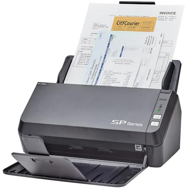 Escáner de documentos dúplex a color RICOH SP-1130Ne fácil de usar con alimentador automático de documentos (ADF) y controlador TWAIN