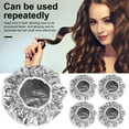 thumbnail image 3 of ievspot 5Pcs Aluminum Foil Hair Heat Hat Reusable Hot Oil Treatment Deep Conditioning Heating Processing Hair Care Hat, 3 of 8