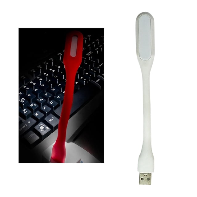 Lámpara de lámpara LED USB Flexible, de Lectura de lámpara Portátil de Flexible para Computadora Portátil, Computadora, Cuade blanco